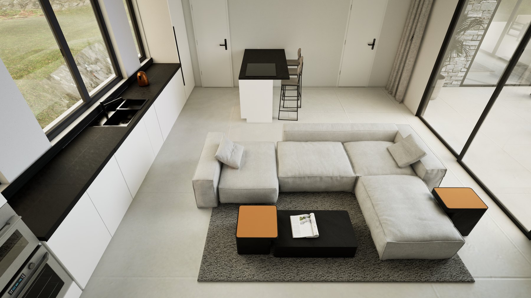 Living room from above
