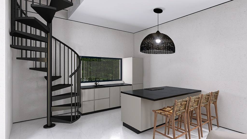 Minimal kitchen interior