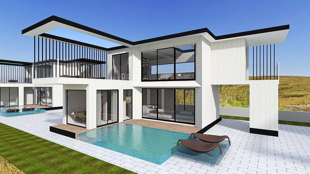 Modern villa with pool