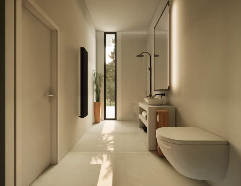 Villa P bathroom interior view 2