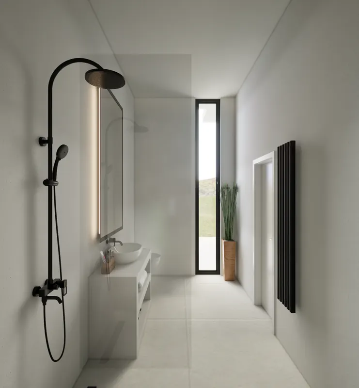 Villa P master bathroom interior view 5